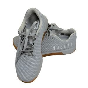 NOBULL Light Gray Mesh Sneakers with Gum Sole